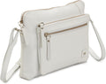 Women Small Soft Pebbled Leather Crossbody Bag - Roomy 7.9in Fit