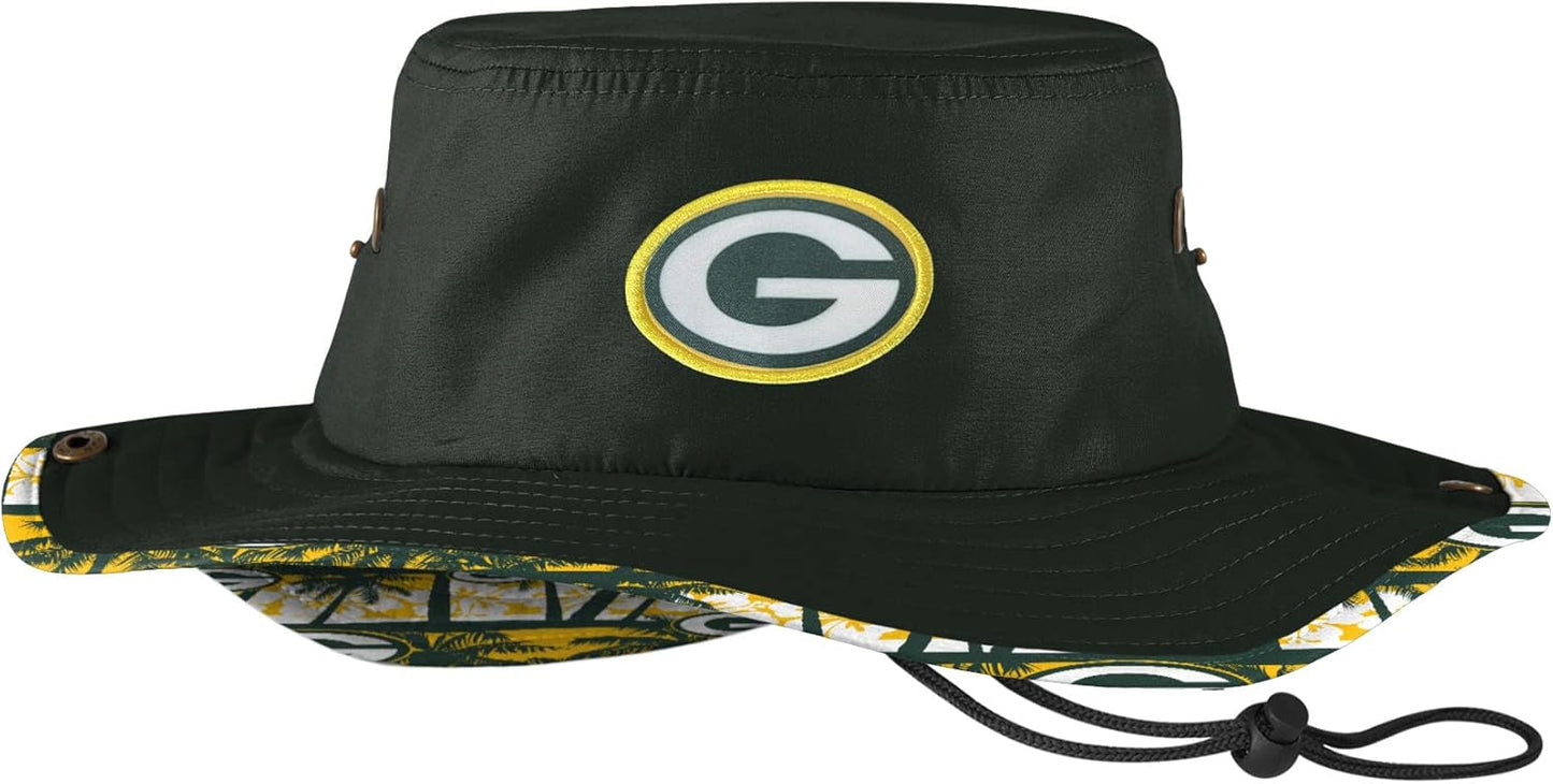 FOCO Men's NFL Team Logo Sport Outdoor Sun Bucket Boonie Hat