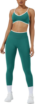ABOCIW Womens 2 Piece Seamless Workout Set - Scrunch Butt Lifting
