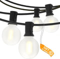 SUNSGNE G40 Outdoor String Lights 50FT - Durable Waterproof Patio