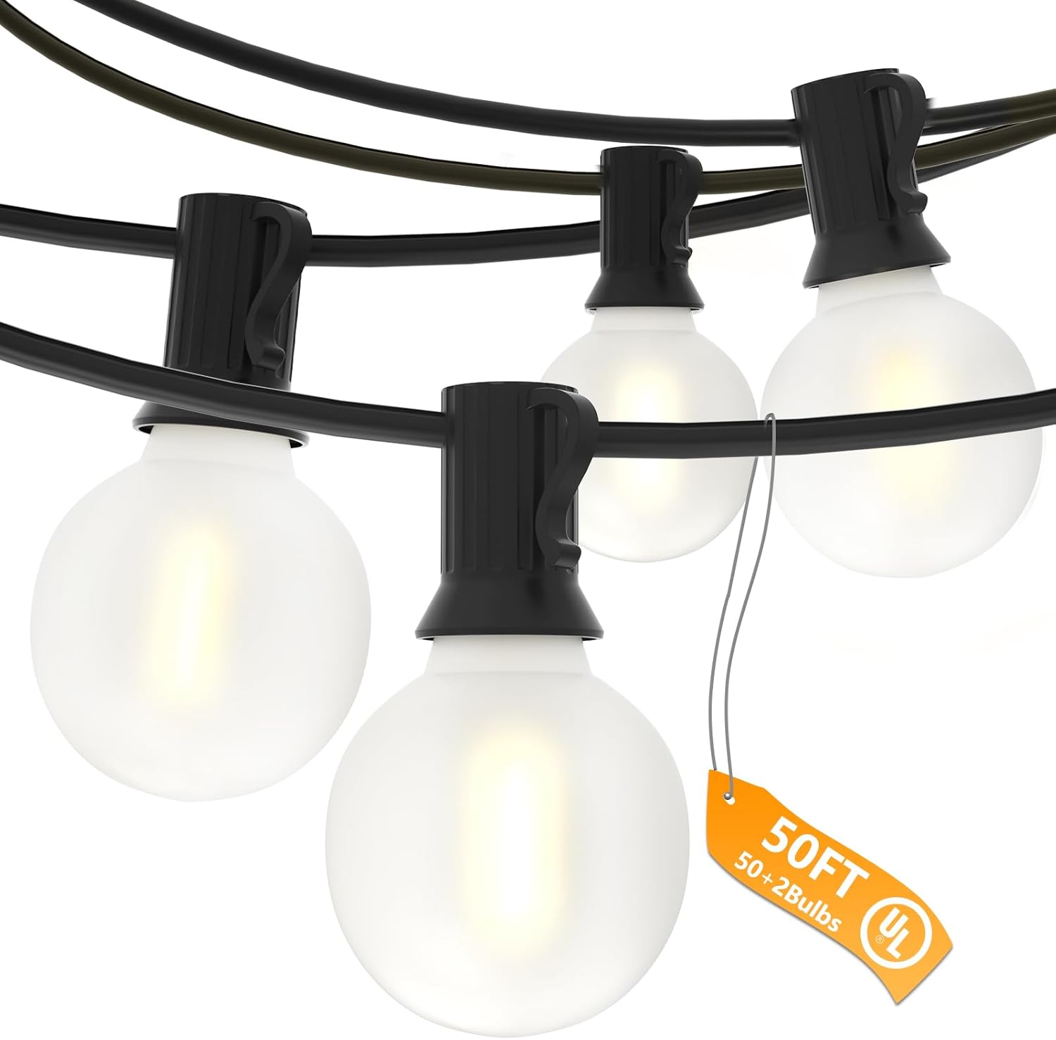 G40 Outdoor String Lights Waterproof for Patio and Garden Decor
