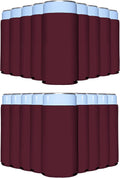 PartyPrints Burgundy Slim Can Cooler Sleeves 200 Pack - Insulated Fit