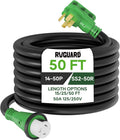 RVGUARD 50 Amp 50 Foot RV Power Cord - Heavy Duty Generator Extension