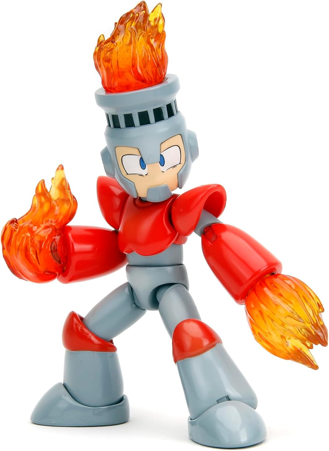 Mega Man 4 Fire Man Figure - Jada Toys Fire up Fun!
