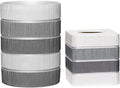 Zahari Home 2pc Modern Line Bath Accessories Set - Stylish Gray Decor