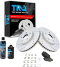 Front Brake Pad & Rotor Kit Premium G-Coated Semi-Metallic