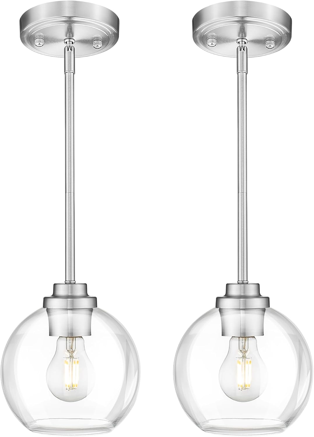 Modern Globe Pendant Light Fixture for Kitchen and Dining Room