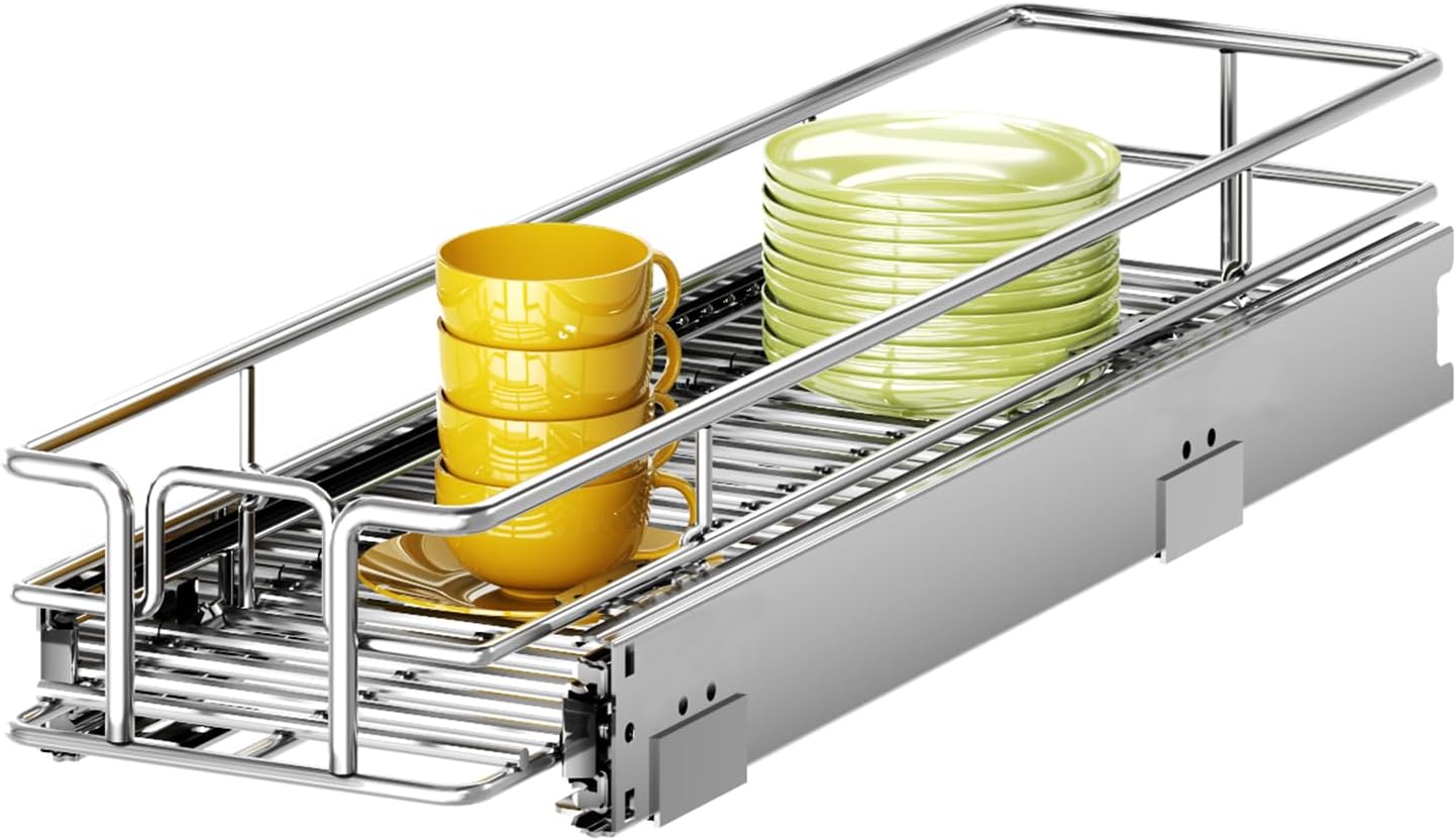 Pull Out Cabinet Organizer for Kitchen and Bathroom Storage