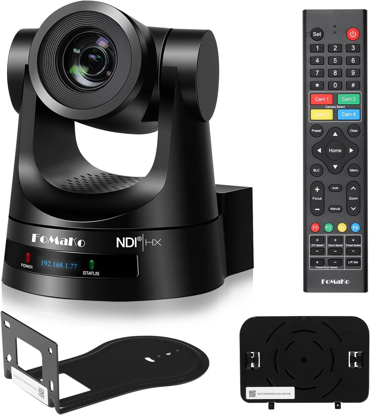 FoMaKo NDI PTZ Camera with 30X Optical Zoom for Live Streaming