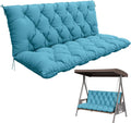 Porch Swing Cushion 60x40 in Lake Blue - Thick 5 in Outdoor Seat