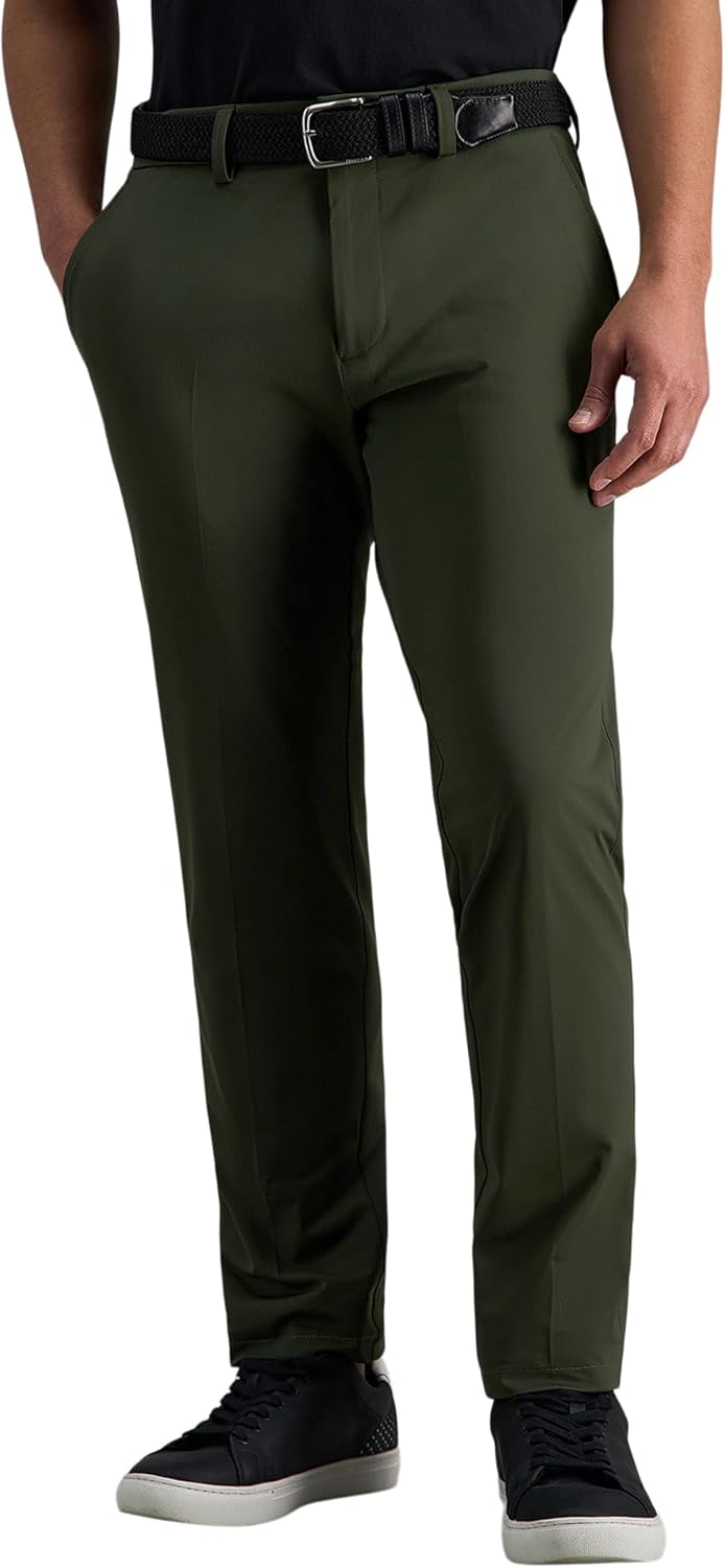 Haggar Men's Sport Travel Performance Casual Pants for Comfort