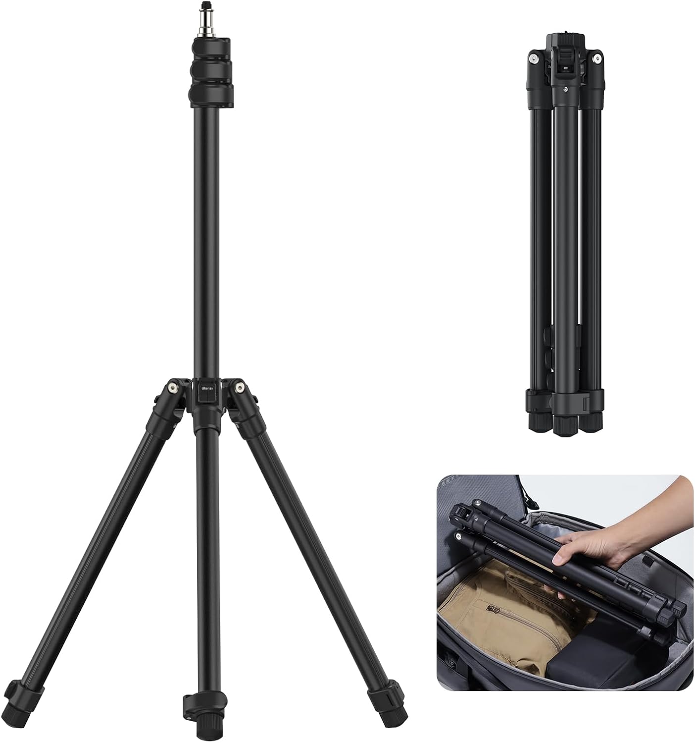 ULANZI Black Aluminum Light Stand for Strobe Lights & Cameras