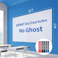 Dry Erase Whiteboard Paper 6x4 ft Roll - Large Peel & Stick White