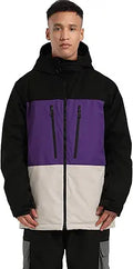 Men's Ski Jacket Waterproof Insulated Snow Coat for Winter Sports
