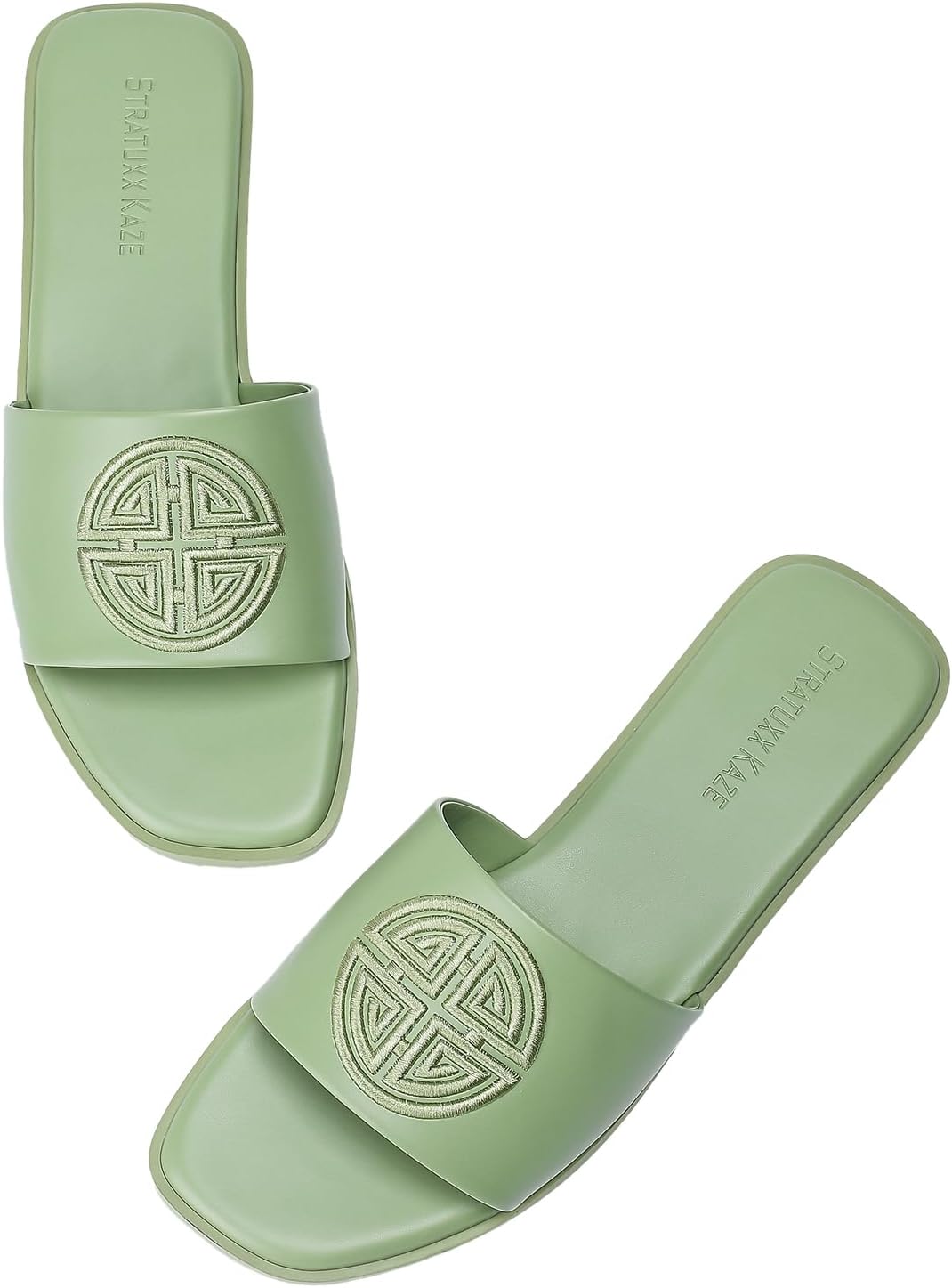Stratuxx Kaze Womens Flat Sandals with Memory Foam Comfort