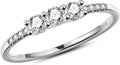 LAVALE Round Cut Moissanite Wedding Band for Women - Elegant Design