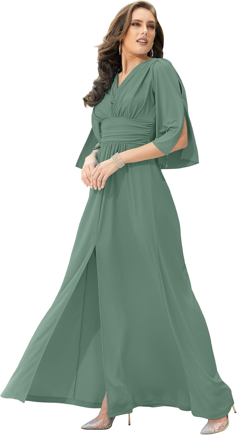 KOH KOH Womens Long Bridesmaid Maxi Dress for Special Occasions