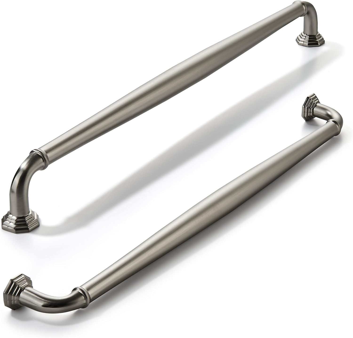 Brushed Satin Nickel Cabinet Pulls - Heavy Duty 12 Inch Handles