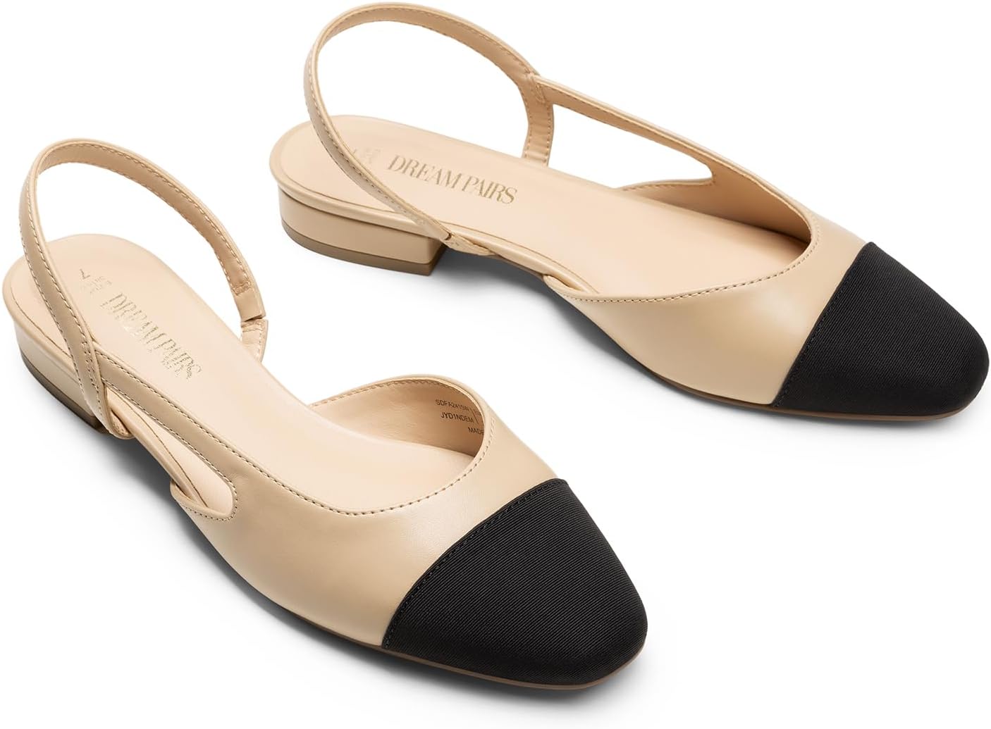 DREAM PAIRS Slingback Ballet Flats for Women with Low Heel