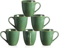 vicrays Coffee Mug Set 12 Ounce Set of 6 - Comfortable Glazed Mugs