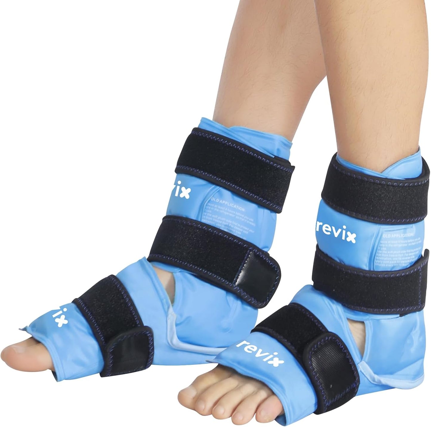 REVIX Foot Ankle Ice Pack Wraps for Cold Compression Therapy