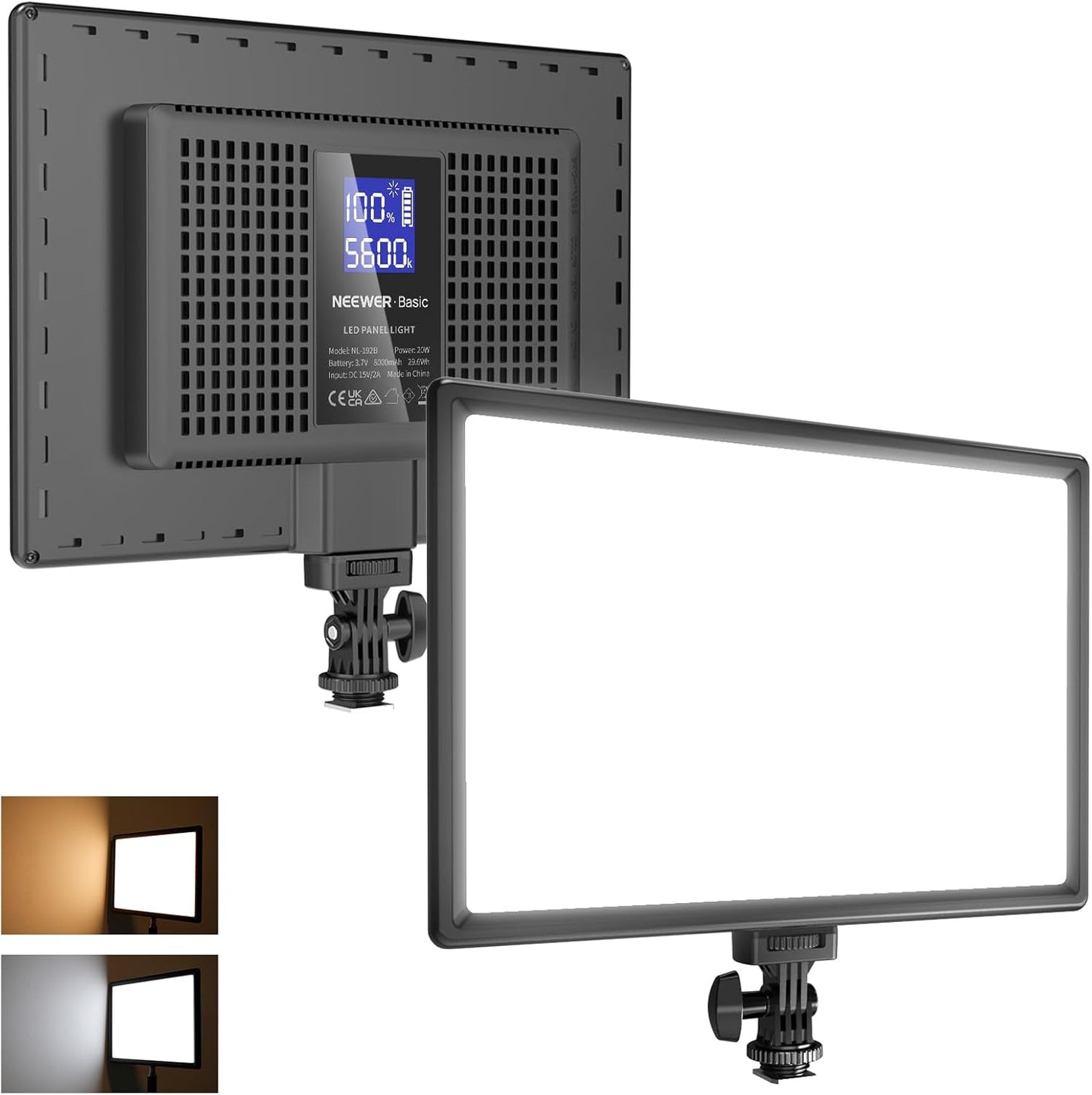 NEEWER Basics 13in LED Video Light Panel for Photography