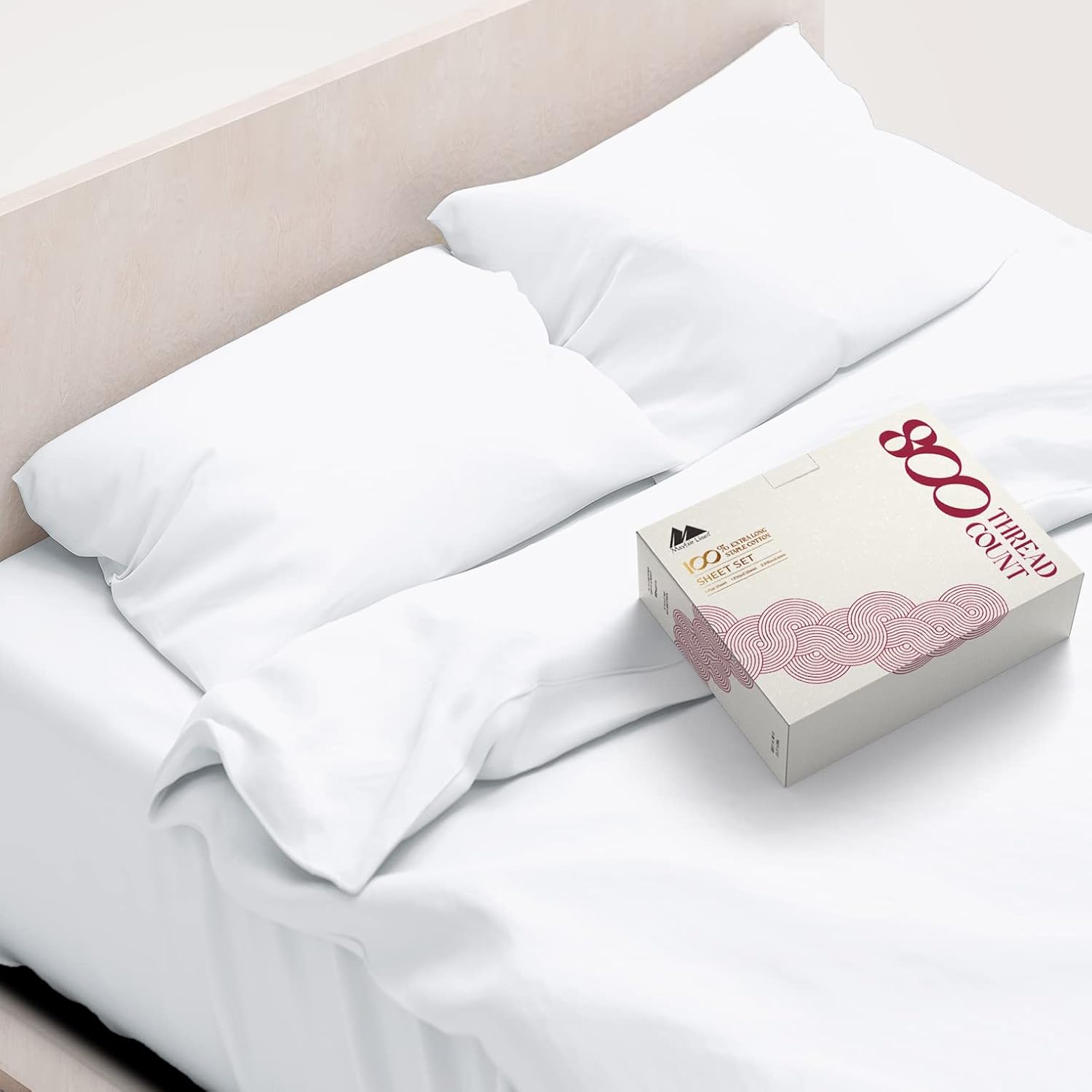 Luxurious 100% Egyptian Cotton King Size Bed Sheets Set