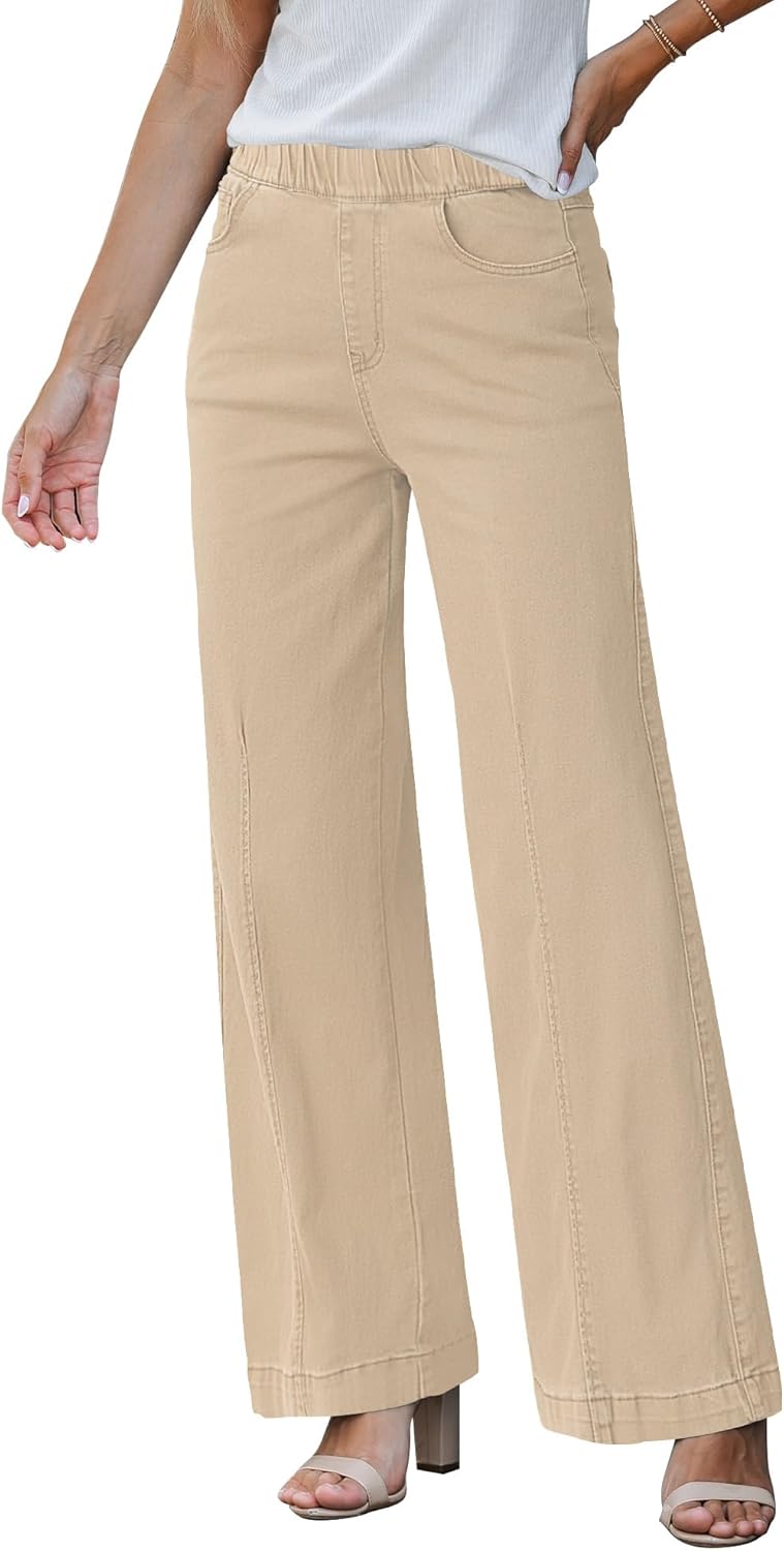GRAPENT High Waisted Baggy Jeans for Women - Trendy Denim Pants