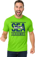 Zubaz NFL Men's Team Graphic T-Shirt - Bold Goal Line Style graphics