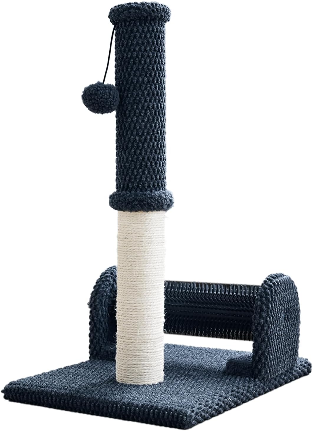 Durable 22 Inch Cat Scratching Post with Interactive Ball Toy
