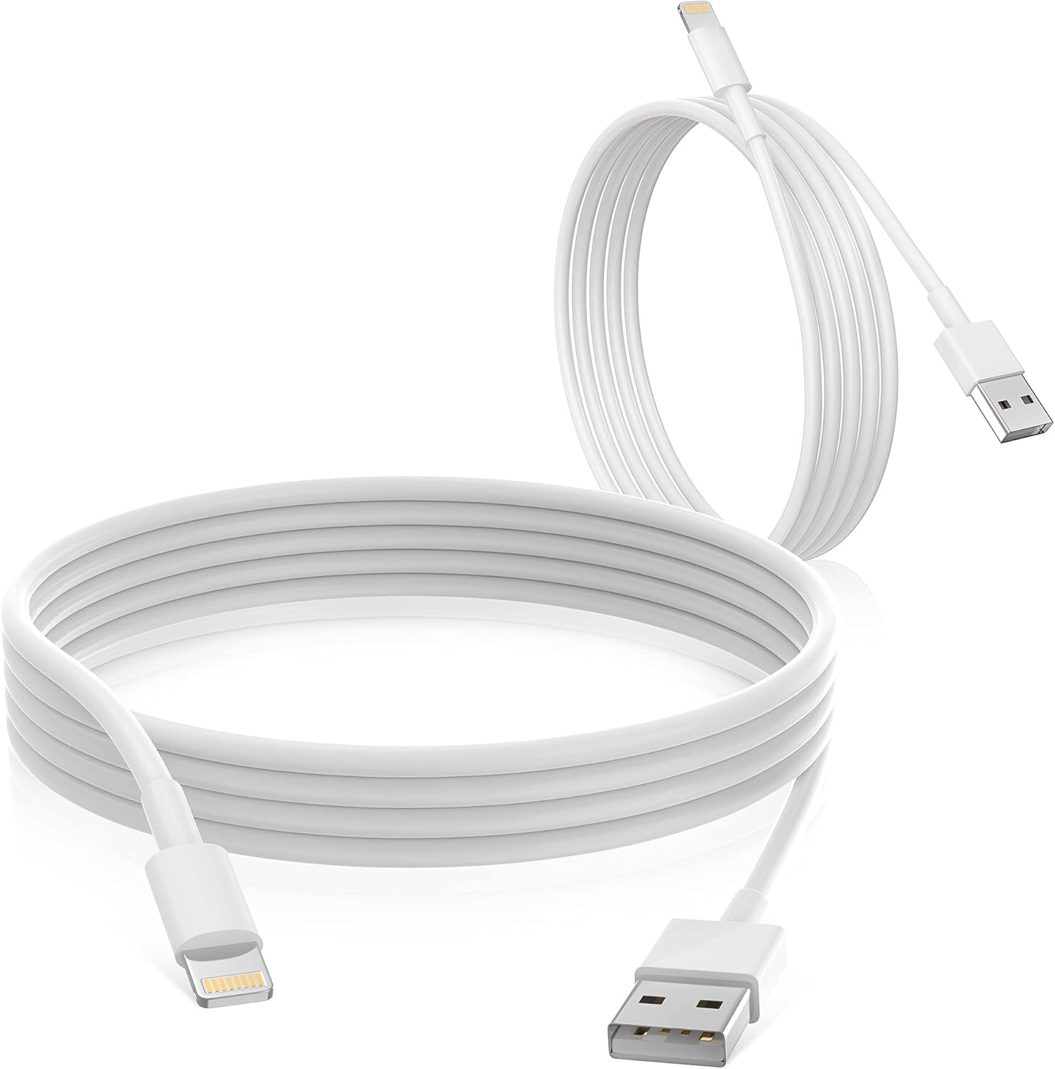Fast Charging iPhone Cord 2-Pack Uzento MFI Certified