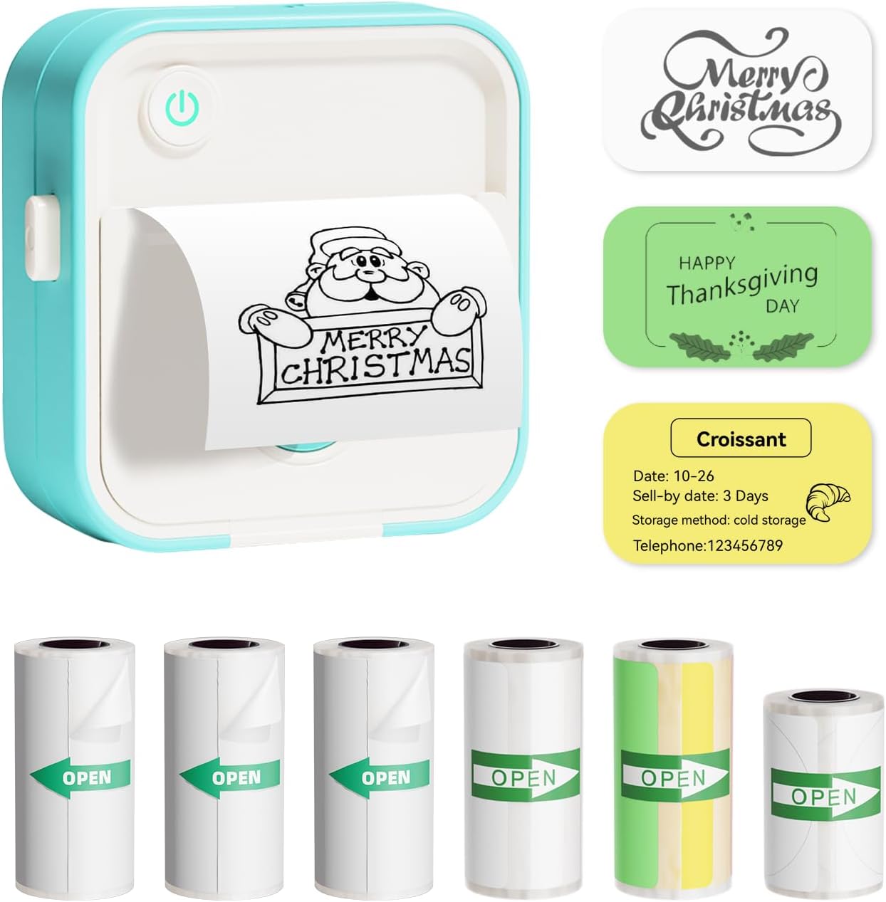 Mini Label Maker: Portable Thermal Printer