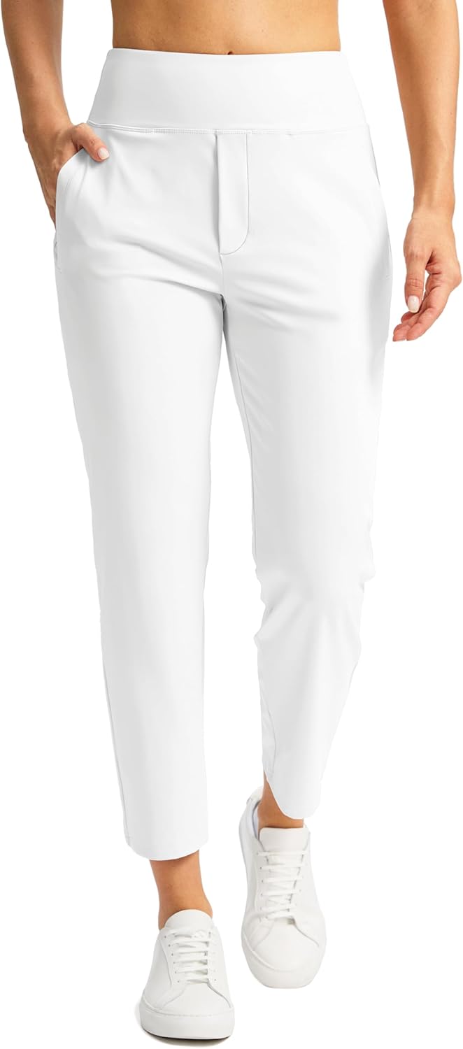 SANTINY Women's 7/8 High Waisted Stretch Ankle Pants Review
