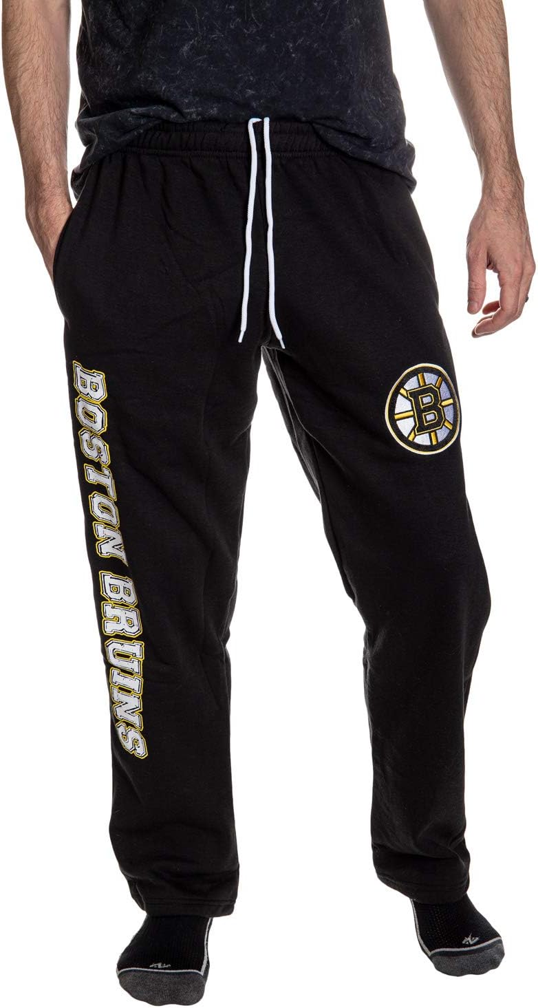 NHL Men's Premium Fleece Official Team Sweatpants for Comfort