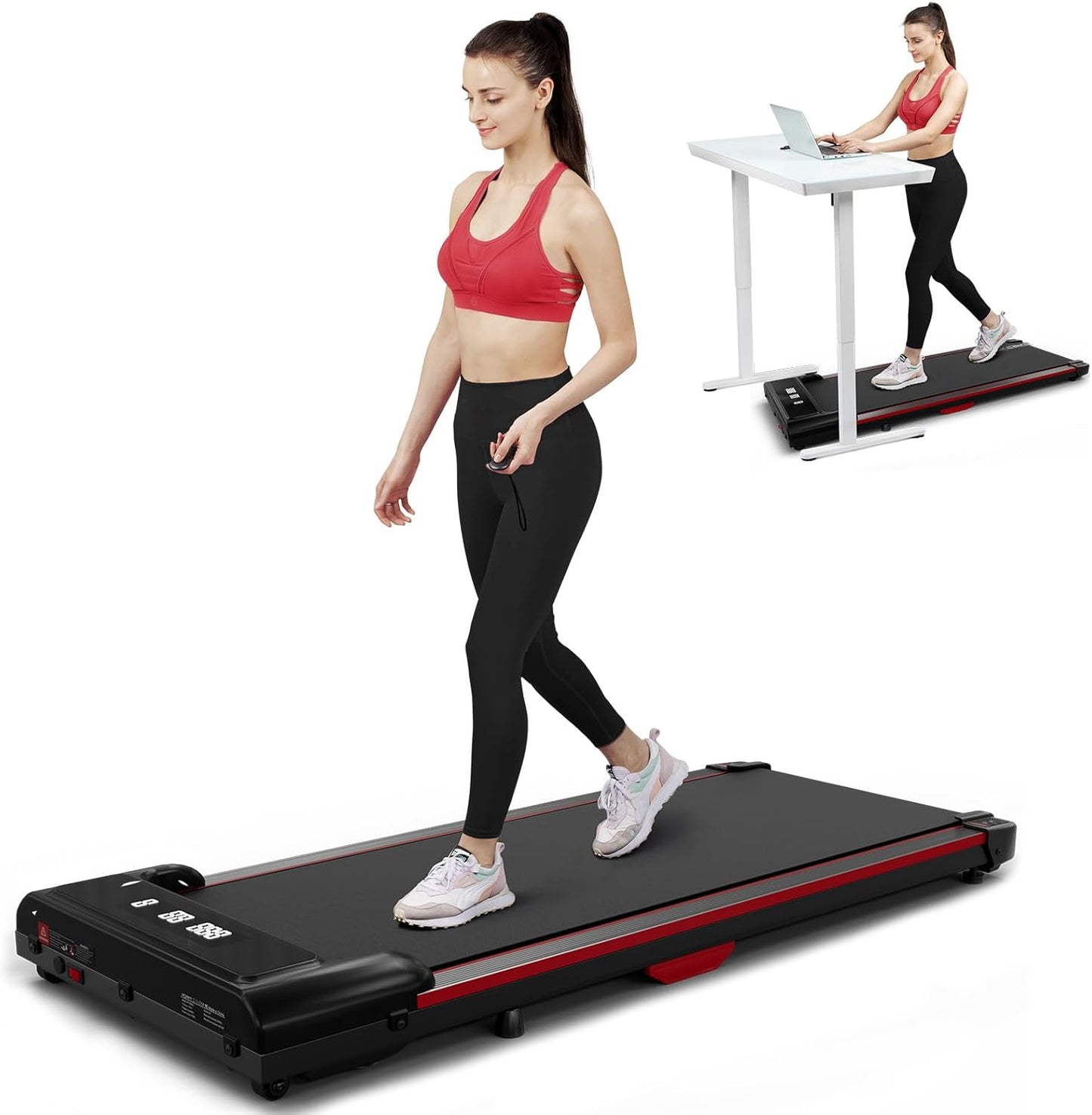 GORISE Portable Walking Pad: Incline & Remote Control