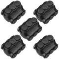 5 Pack Black Multi Cable Connector 3 Wire Port Splice - Durable