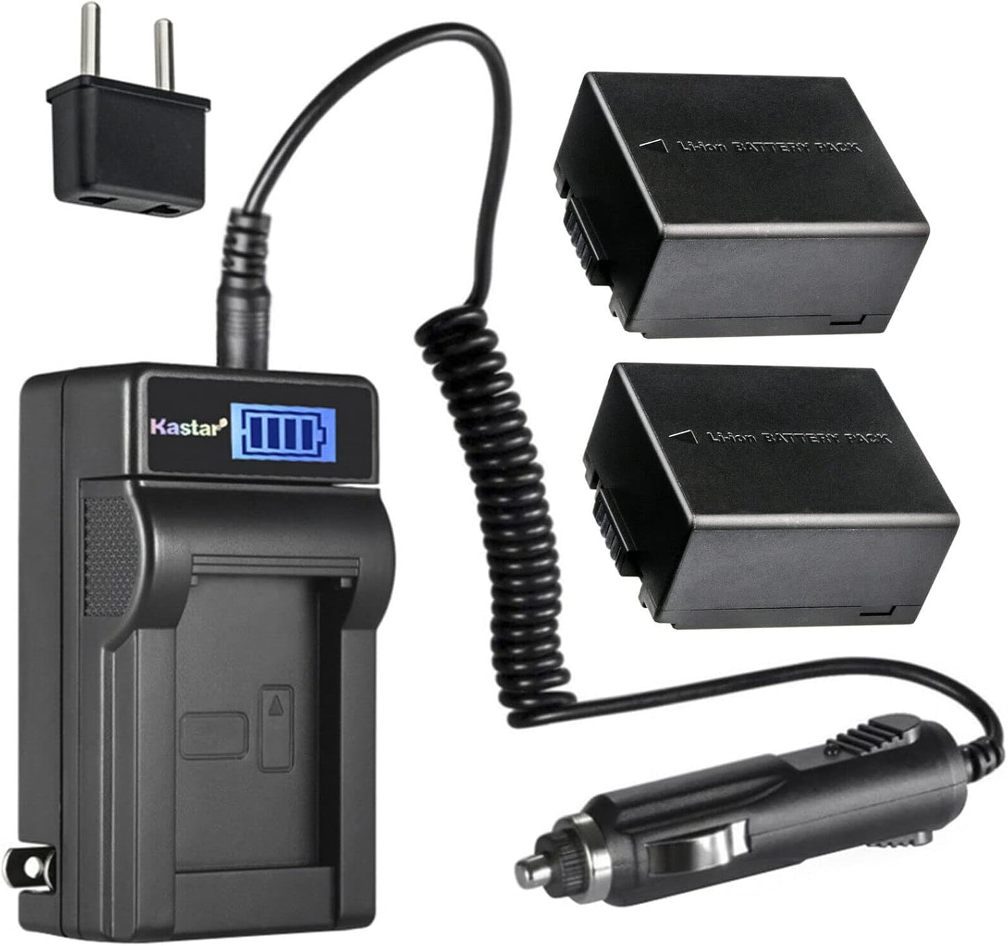 Kastar 2-Pack DMW-BLB13 Battery and Charger for Panasonic Cameras