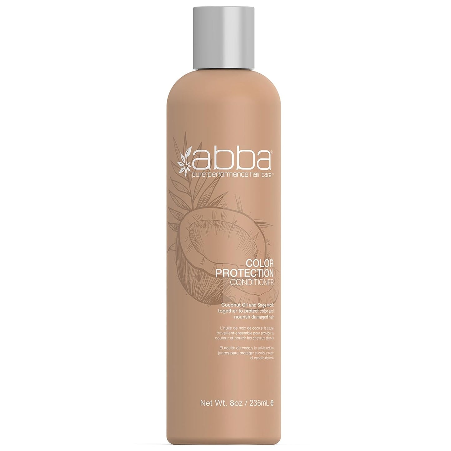 ABBA Pure Color Protection Conditioner - Revitalize with Coconut & Sage