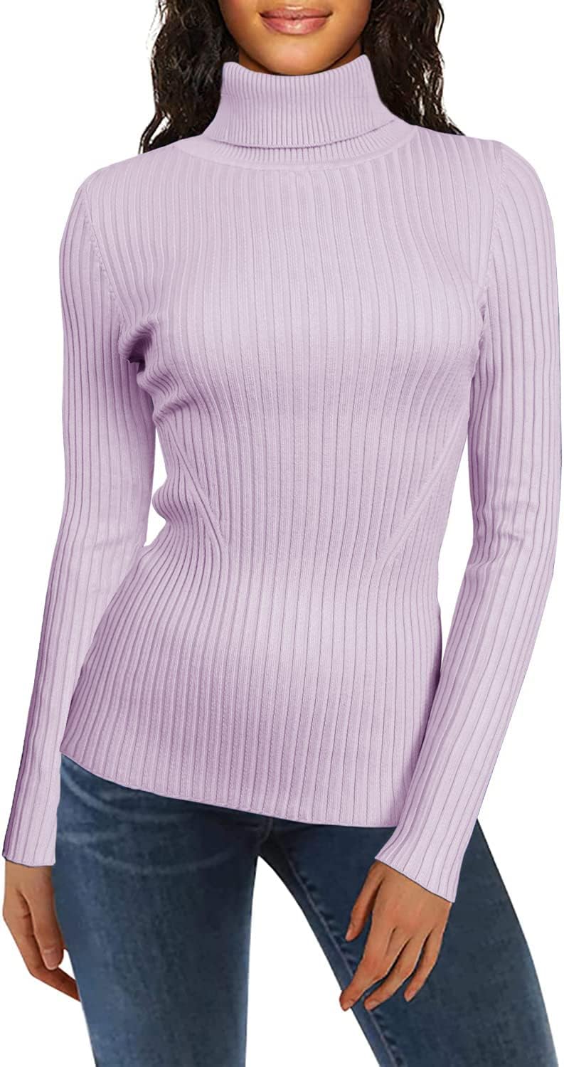 v28 Turtleneck Ribbed Sweaters for Women - Cute and Sexy Style
