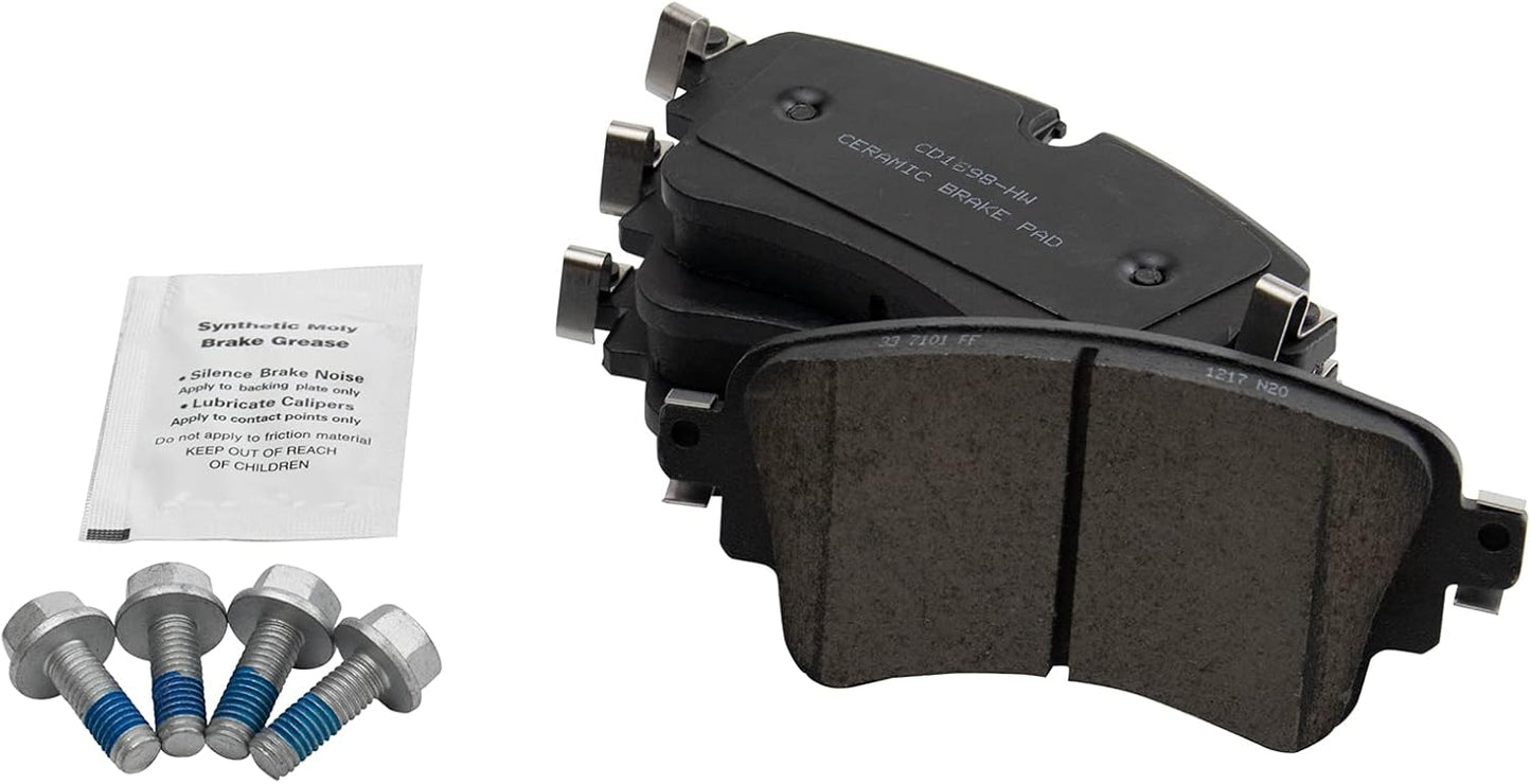 TRQ Rear Ceramic Brake Pad Set for Audi A4 A5 Q5 S4 Models