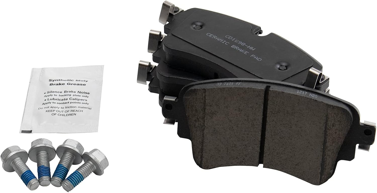 TRQ Rear Ceramic Brake Pad Set for Audi A4 A5 Q5 S4 Models