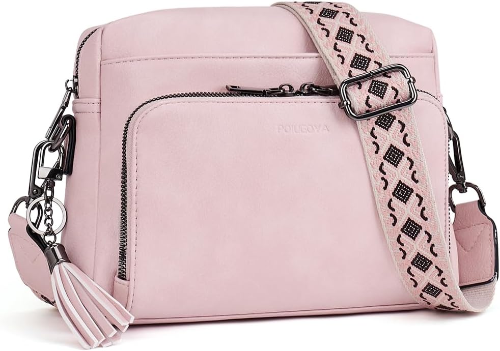 Trendy Vegan Leather Crossbody Purses for Women with Wallet