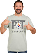Zubaz NFL Men's Goal Line Team Graphic T-Shirt - Bold Team Style