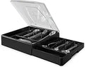 Geerna Double Layer Silverware Tray with Lid - 2 Tier Cutlery