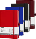 Lined Journal Notebooks 4 Pack A5 Hardcover - Durable Writing Set