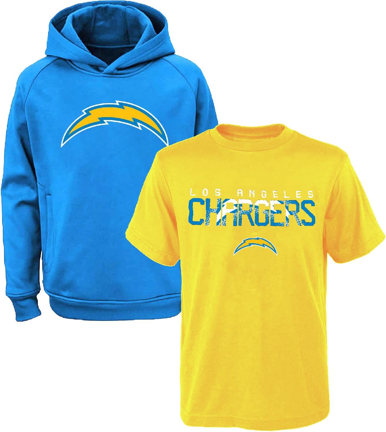 NFL Youth Polyester Performance Hoodie & T-Shirt 2 Pack Set