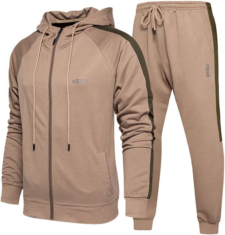 Lavnis Men's Casual Tracksuit Set for Running and Jogging
