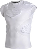 Youth Football Padded Shirt with 5-Pad Chest Protector - Breathable