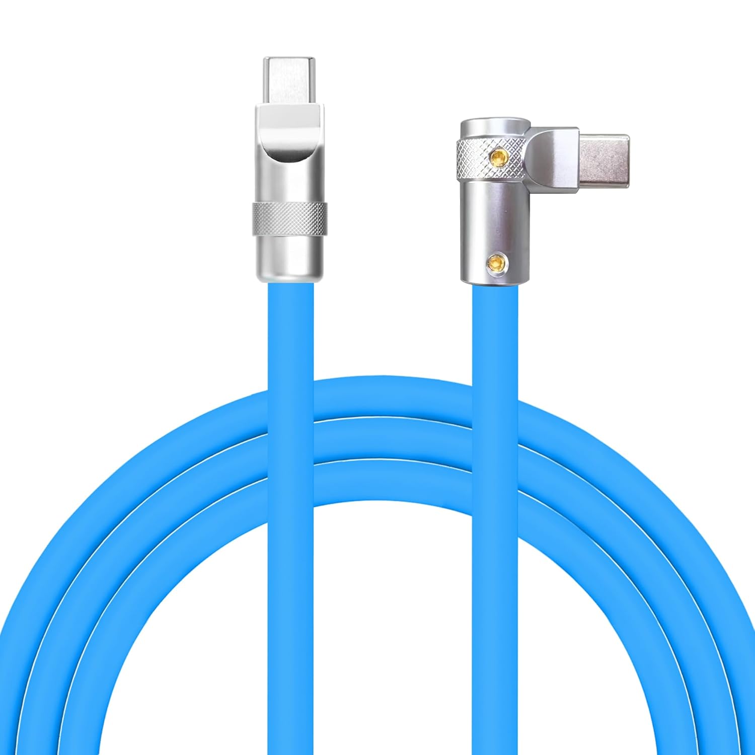 Chubbycable FlexElbow 90 Degree USB C Cable for Fast Charging