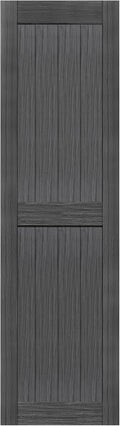 S&Z TOPHAND 24in x 84in Deep Gray MDF Barn Door - Simple Assembly
